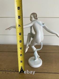 Herend Hungary Hand painted Porcelain Ballerina Nude