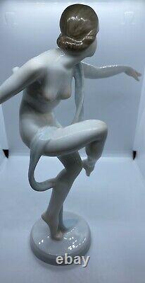 Herend Hungary Hand painted Porcelain Ballerina Nude