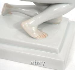 Herend Porcelain Art Deco 5722 The Death of Cleopatra Nude Figurine, 9 1/2 H