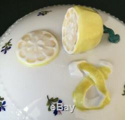 Herend Porcelain Hand Painted Queen Victoria Basket Soup Tureen