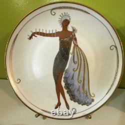 House Of Erte Fine Porcelain Plates Set of 7, Limited Edition Art Deco, 8