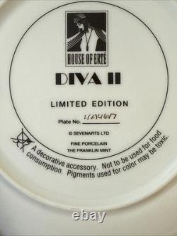 House Of Erte Fine Porcelain Plates Set of 7, Limited Edition Art Deco, 8