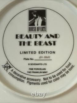 House Of Erte Fine Porcelain Plates Set of 7, Limited Edition Art Deco, 8