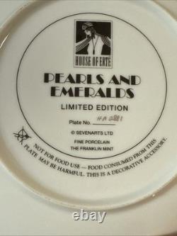 House Of Erte Fine Porcelain Plates Set of 7, Limited Edition Art Deco, 8