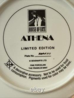House Of Erte Fine Porcelain Plates Set of 7, Limited Edition Art Deco, 8