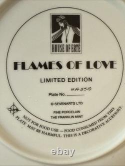 House Of Erte Fine Porcelain Plates Set of 7, Limited Edition Art Deco, 8