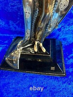 House of Erte Isis Porcelain Art Deco Sculpture RARE! 24Kt. Gold -Platinum 11