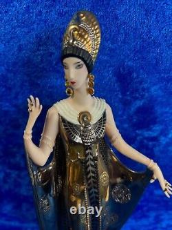 House of Erte Isis Porcelain Art Deco Sculpture RARE! 24Kt. Gold -Platinum 11