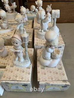Huge Lot Of Vintage Precious Moments Figures Figurines In Boxes