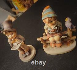 Hummel WAYSIDE HARMONY Vintage 111/1 1938 Boy On A Fence GOEBEL