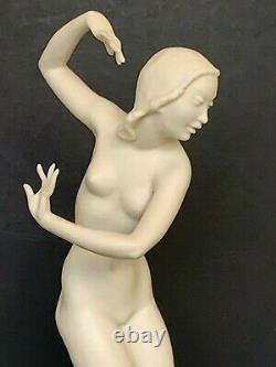 Hutschenreuther Art Deco Dancing Nude Andante Porcelain Figurine by C. Werner