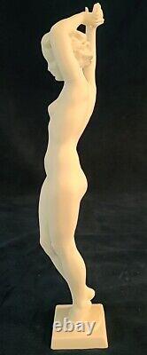 Hutschenreuther Art Deco Nude Porcelain Figurine by C. Werner, Vintage, Mint