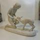 Hutschenreuther Art Deco Porcelain Figurine Good Friends C. Werner Nude With Deer