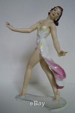 Hutschenreuther Art Deco Porzellan Figur Spanische Tänzerin PORCELAIN FIGURINE