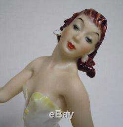 Hutschenreuther Art Deco Porzellan Figur Spanische Tänzerin PORCELAIN FIGURINE