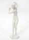 Hutschenreuther Carl Werner Dancing Nude Woman White Porcelain Figurine, 8 5/8