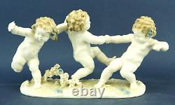 Hutschenreuther Karl Tutter Sculpture Porcelain Triptych PUTTI Germany Art DECO