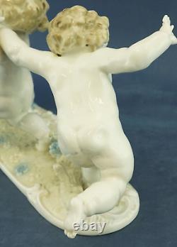 Hutschenreuther Karl Tutter Sculpture Porcelain Triptych PUTTI Germany Art DECO