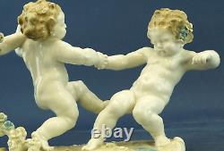 Hutschenreuther Karl Tutter Sculpture Porcelain Triptych PUTTI Germany Art DECO