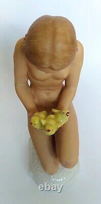 Hutschenreuther Nude Lady Bird/Chicks Figurine by Carl Werner