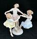 Hutschenreuther Porcelain Figurine Round May Dance Color Girls Dancing K. Tutter