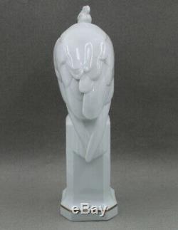 Hutschenreuther Porcelain Large 12 ½ Art Deco Bird Figurine on Stand