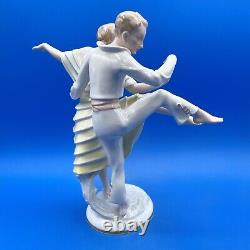 Hutschenreuther Selb Germany Us Zone Porcelain Art Deco Figurine Of 2 Dancers