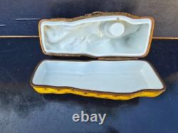Indian Inkwell Box Porcelain Paris Art Deco 1930 Inkwell Box Aladdin