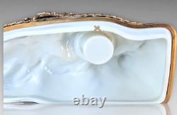 Indian Inkwell Box Porcelain Paris Art Deco 1930 Inkwell Box Aladdin