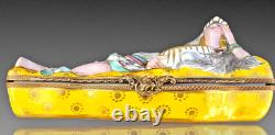Indian Inkwell Box Porcelain Paris Art Deco 1930 Inkwell Box Aladdin