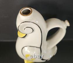 Izida Ceramics, Porcelain Set, Duck Family Figural Set, Bulgarian Art Deco