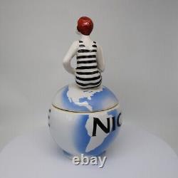 Jewelry box figurine nice swimmer pin-up sexy style Art Deco-German style A