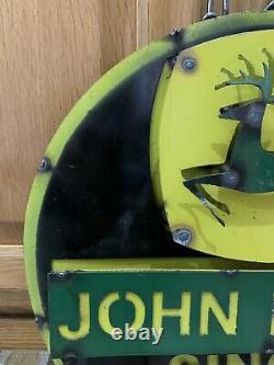 John Deere Tractor Metal Farm Equipment Vintage Style Tractors Cow Horse Decor