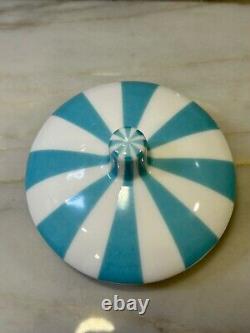 Jonathan Adler Vice Prozac Canister Light Blue & White Art Deco Porcelain NEW