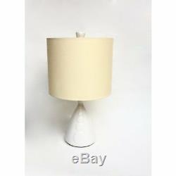 Jonathan Adler White Table Lamp 3.5 x 3.5 x 17