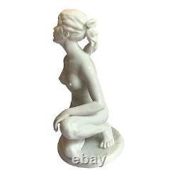 K. Steiner Art Deco Naked Nude Woman Lady German 9365 porcelain figurine 12Tall