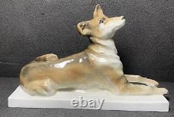 KARL ENS Porcelain Dog Figurine Germany, 5202, 9 Art Deco, Beautiful! Rare! HTF