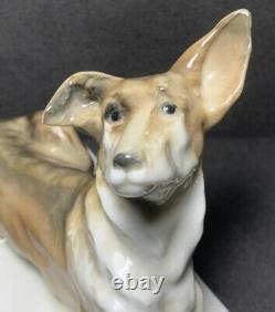 KARL ENS Porcelain Dog Figurine Germany, 5202, 9 Art Deco, Beautiful! Rare! HTF