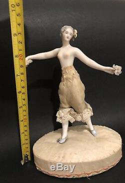 KISTER Antique Porcelain Half Doll Art Deco Lady