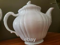 KPM Berlin Porcelain TEA POT ROCAILE BLANC chine Rose finial RARE