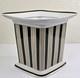 Kaiser Germany Stripes Design By K Nossek Porcelain Vase Art Deco Style Diamond