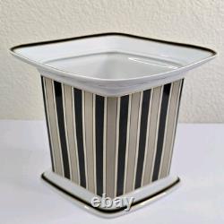 Kaiser Germany Stripes Design by K Nossek Porcelain Vase Art Deco Style Diamond