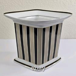 Kaiser Germany Stripes Design by K Nossek Porcelain Vase Art Deco Style Diamond