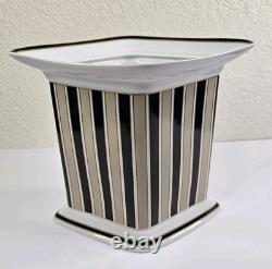 Kaiser Germany Stripes Design by K Nossek Porcelain Vase Art Deco Style Diamond