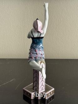 Karl Ens 8 1/4 Tall 1919 1945 Mark Art Deco Female Dancer Porcelain Figurine