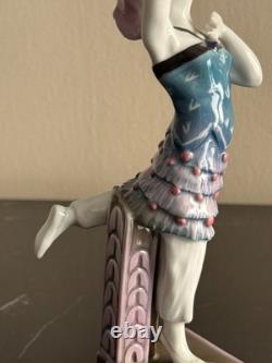 Karl Ens 8 1/4 Tall 1919 1945 Mark Art Deco Female Dancer Porcelain Figurine