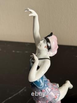 Karl Ens 8 1/4 Tall 1919 1945 Mark Art Deco Female Dancer Porcelain Figurine