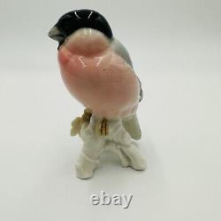 Karl Ens Bird Bullfinch Germany Antique Porcelain Statue Figurine Marked Rare