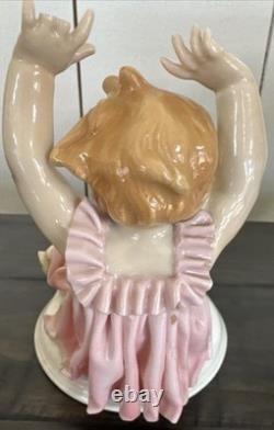 Karl Ens Porcelain Figurine Child With Baby Chick Art Deco From The 1920's