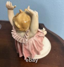 Karl Ens Porcelain Figurine Child With Baby Chick Art Deco From The 1920's